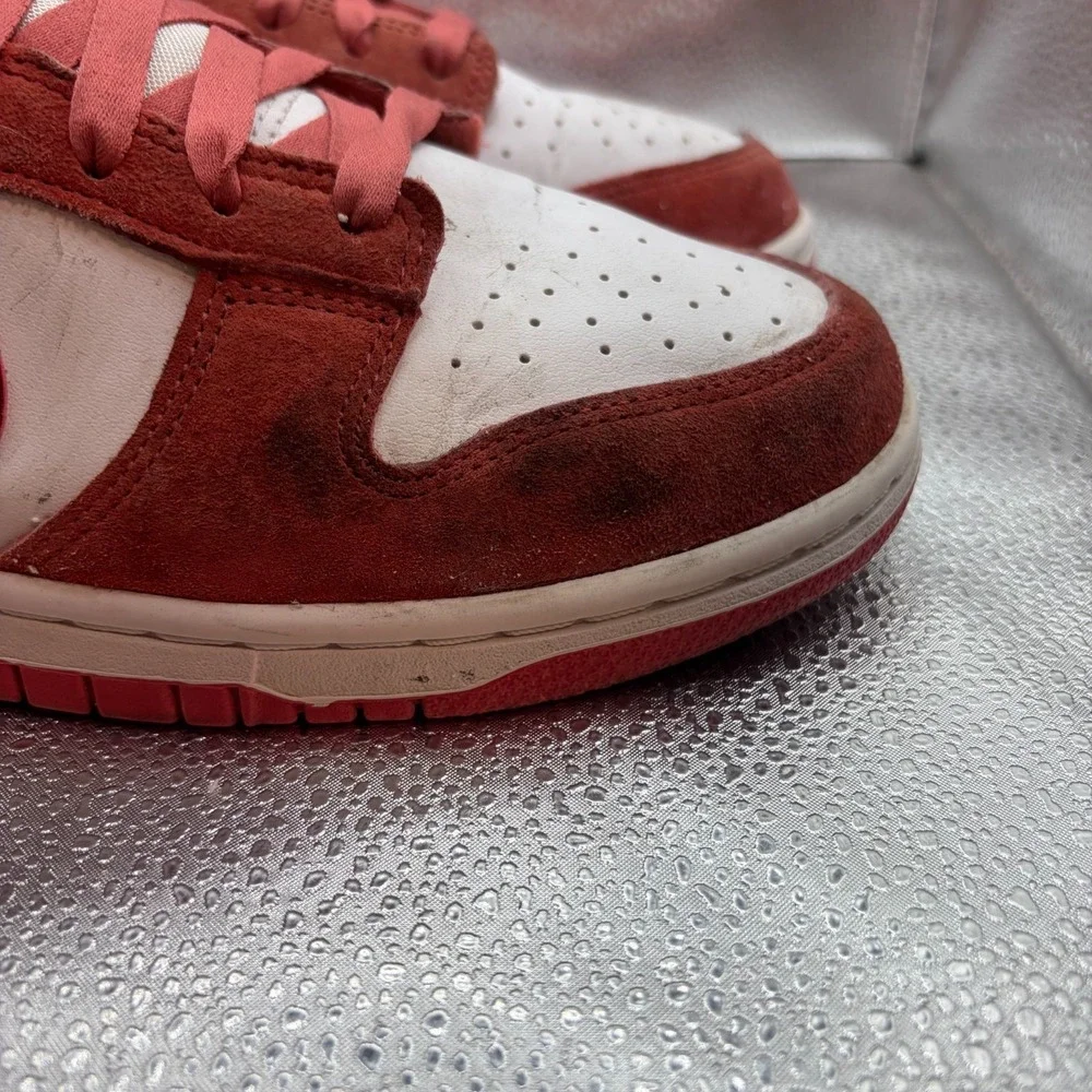 Size‎ 10 Nike Wmns Dunk Low Valentines Day White Red Womens Shoes FQ7056-100